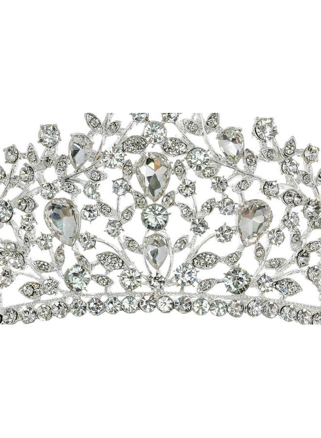 SAMKY Bride'S Wedding Headpiece Bridal Tiara Crown Rhinestone Crystal Hair Accessories For Woman - Image 3