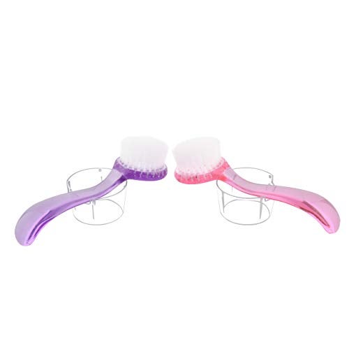 CM Pack of 4 Nail Brushes Manicure Fingernail Scrubbing Cleaning Brushes with Round Cover Long Handle for Hands Nails Toenails Cleaning - Image 2