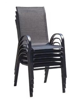 Living Outdoor Garden Table Set 6 Chair And Table Brown Set 150*90cm.  - Image 5