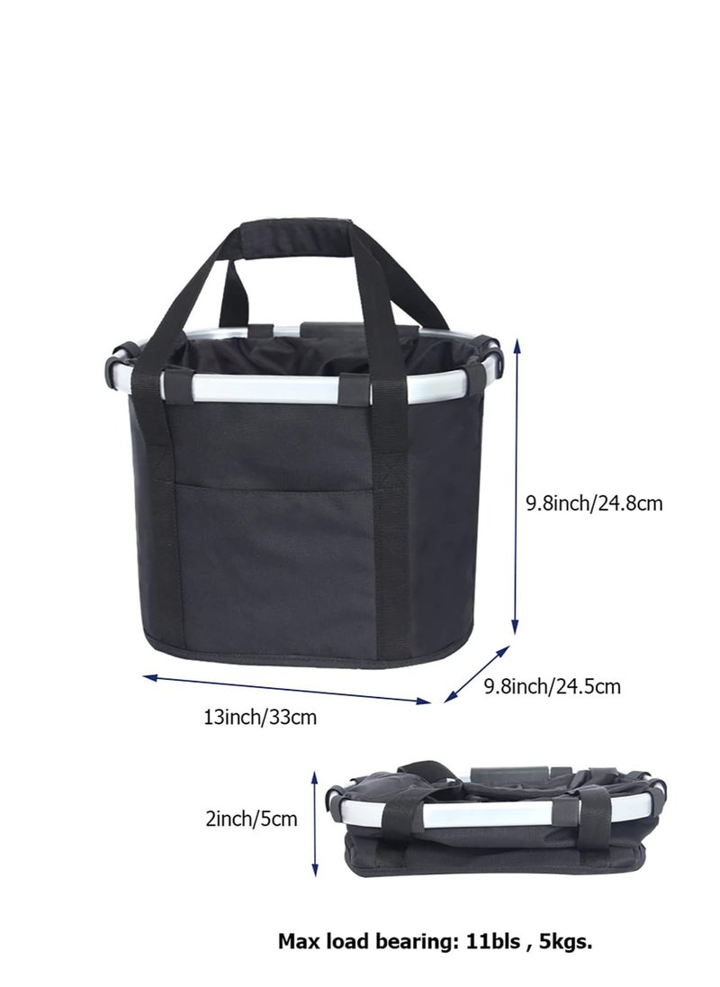 Generic - Pet Bicycle Basket for Small Dogs and Cats, Detachable Handlebar Carrier, Easy Install, Folding Design, Ideal for Shopping, Commuting, Camping, and Outdoor Adventures. - Image 1