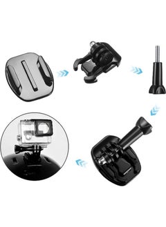 Generic Set of Helmet Adhesive Mount Set, Flat Curved Helmet Adhesive Mounts with Accessories Kit, Compatible with GoPro  - Image 3