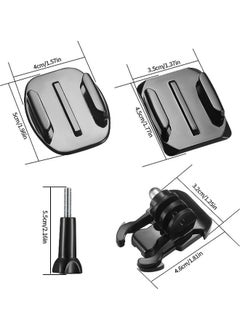 Generic Set of Helmet Adhesive Mount Set, Flat Curved Helmet Adhesive Mounts with Accessories Kit, Compatible with GoPro  - Image 2