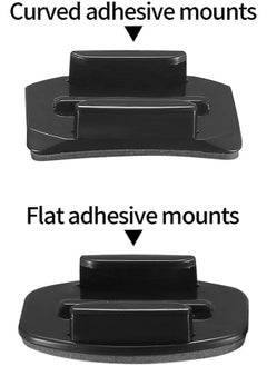 Generic Set of Helmet Adhesive Mount Set, Flat Curved Helmet Adhesive Mounts with Accessories Kit, Compatible with GoPro  - Image 4