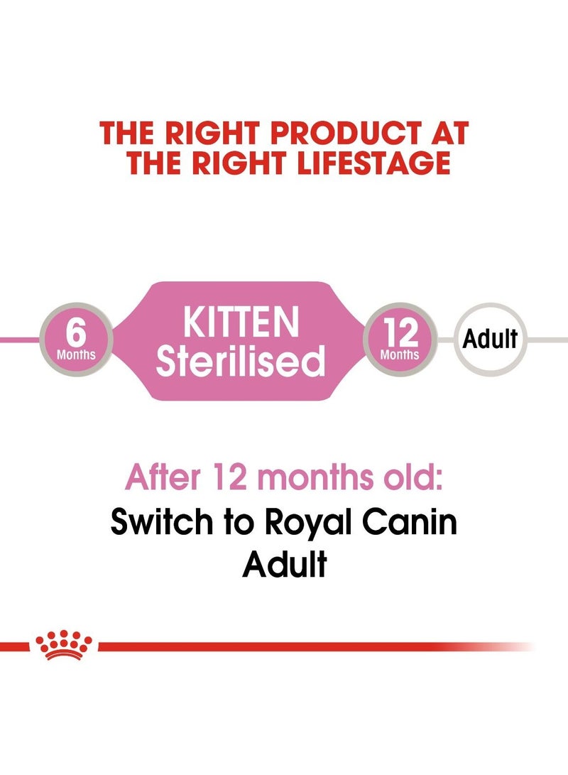 Royal Canin Feline Health Nutrition Kitten Sterilised Gravy (WET FOOD - Pouches) 12x85G - Image 5