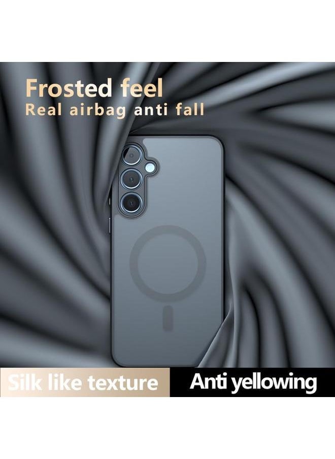 erorex - Magnetic Case For Samsung Galaxy A55 Compatible With Mag Safe Slim Thin Hard Pc Translucent Frosted Rugged Drop Proof Shockproof Protective Case For Samsung A55 5G - Image 1