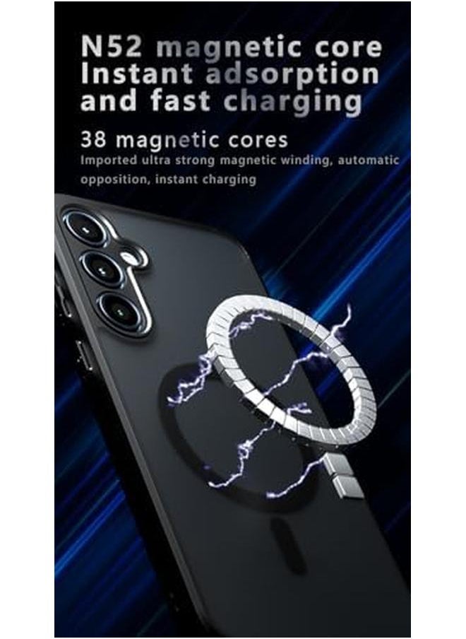 erorex Magnetic Case For Samsung Galaxy A55 Compatible With Mag Safe Slim Thin Hard Pc Translucent Frosted Rugged Drop Proof Shockproof Protective Case For Samsung A55 5G  - Image 3