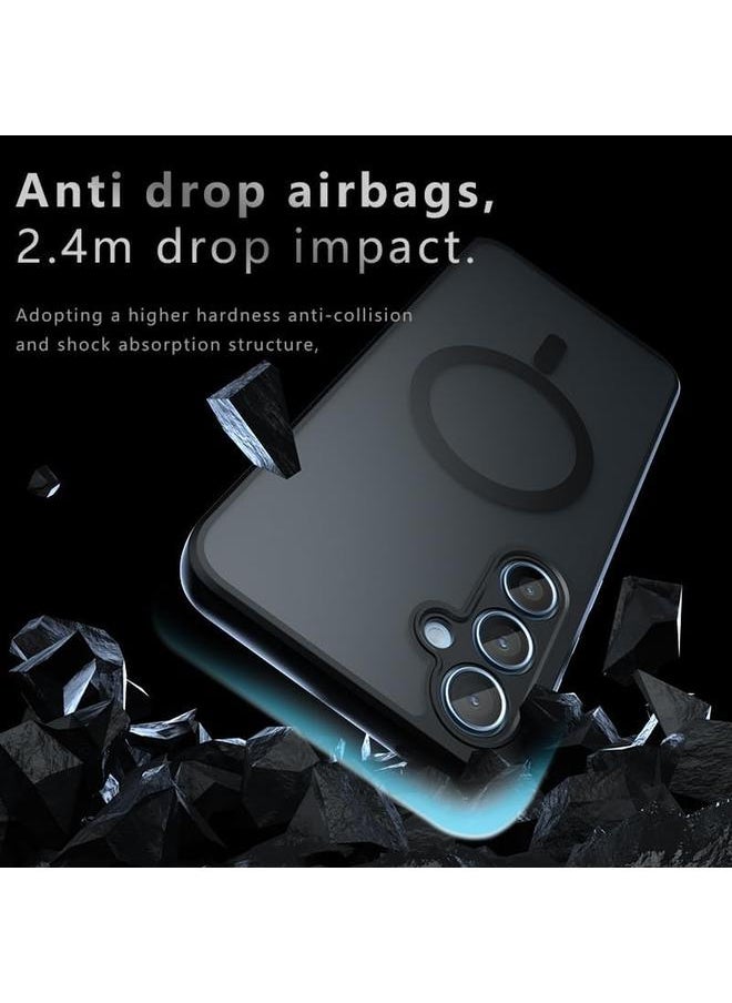 erorex Magnetic Case For Samsung Galaxy A55 Compatible With Mag Safe Slim Thin Hard Pc Translucent Frosted Rugged Drop Proof Shockproof Protective Case For Samsung A55 5G  - Image 5