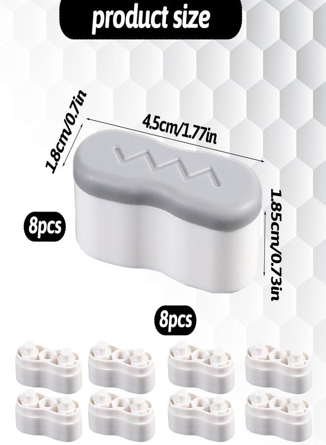 Grevosea 8Pcs Toilet Seat Riser Pads, Toilet Seat Spacers for Bidet with 2 Heights Adjustment Self Adhesive Toilet Seat Bumpers Bidet Attachment for Cushioning & Protection - Image 2