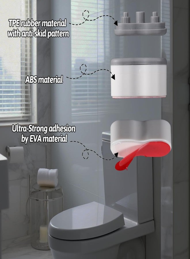 Grevosea 8Pcs Toilet Seat Riser Pads, Toilet Seat Spacers for Bidet with 2 Heights Adjustment Self Adhesive Toilet Seat Bumpers Bidet Attachment for Cushioning & Protection - Image 3