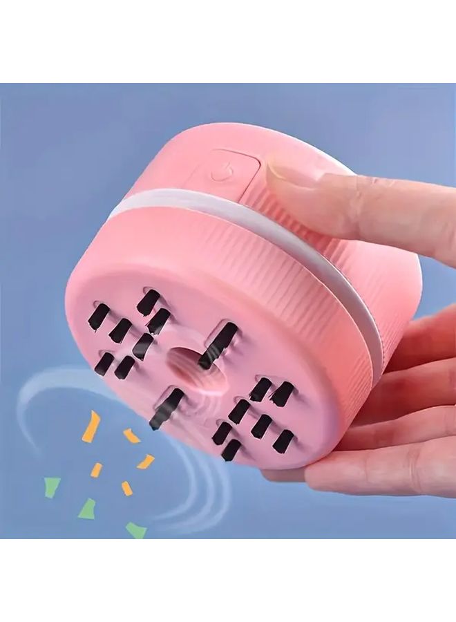 Mini Desktop Vacuum Cleaner Pink For Diamond Painting Spill Cleanup Organizer - Image 2