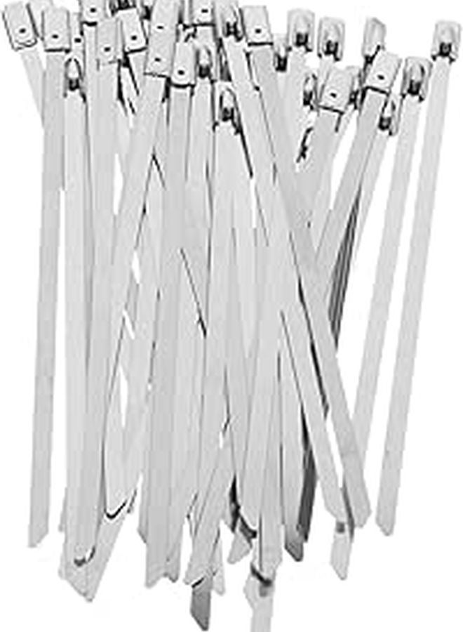 Heavy Duty Stainless Steel Zip Ties 100pcs for Securing Cables Organizing Tools Outdoor Fencing
