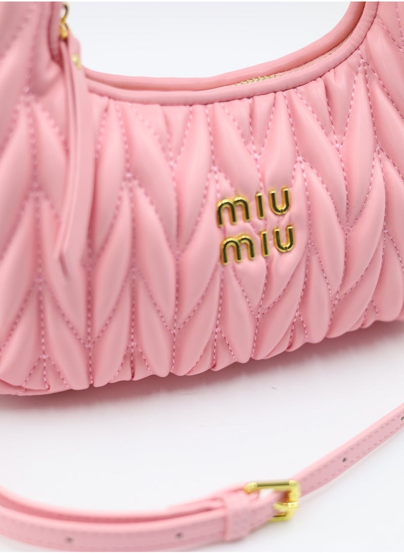 MIU MIU Wander nappa leather hobo Shoulder Bag  - Image 4