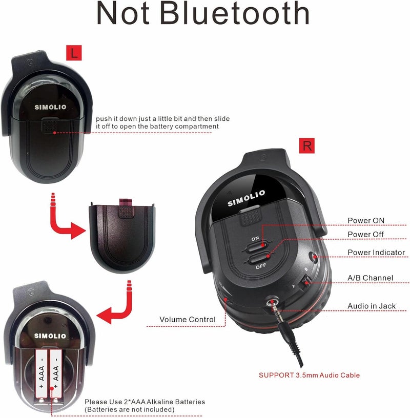 SIMOLIO 3 Pack Wireless Car Headphones for Kids - Image 3