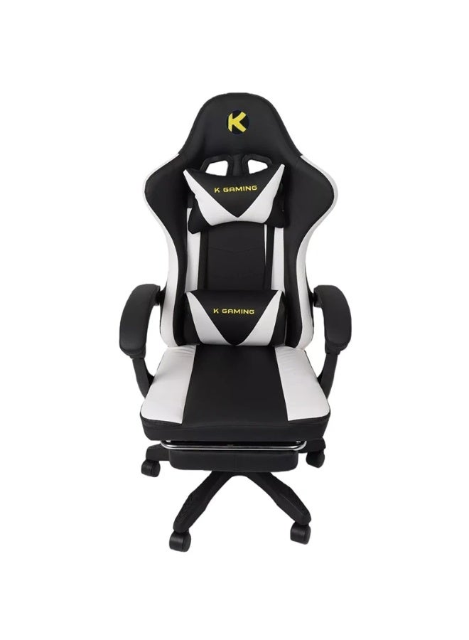 k Gaming Ergonomic Gaming Chair Adjustable Recline with Footrest PU Leather Linkage Armrest - Image 3