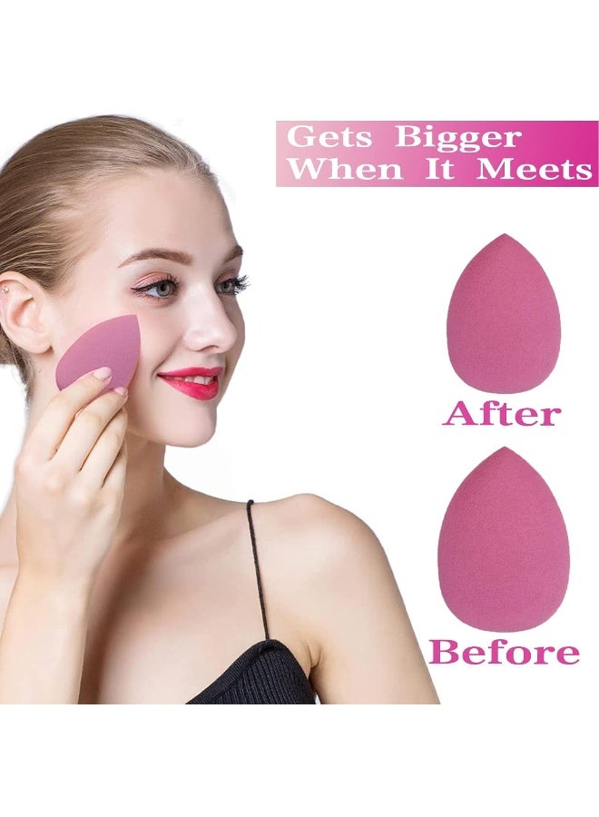 MOMENT 8-Pack Make Up Sponge Set, Face Beauty Make Up Sponges Blender Makeup Eggs With Case Latex-Free Vegan Foundation Applicator Makeup Puff For Powder Cream - Image 5