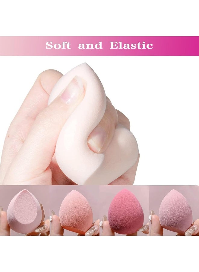 MOMENT 8-Pack Make Up Sponge Set, Face Beauty Make Up Sponges Blender Makeup Eggs With Case Latex-Free Vegan Foundation Applicator Makeup Puff For Powder Cream - Image 3
