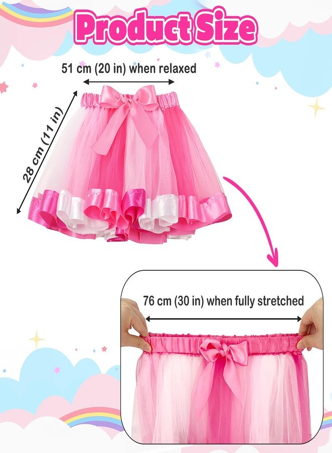 kilofly كيلوفلاي 3 فتيات باليه رقص قوس قزح توتو تنانير أميرة من التول - Image 3