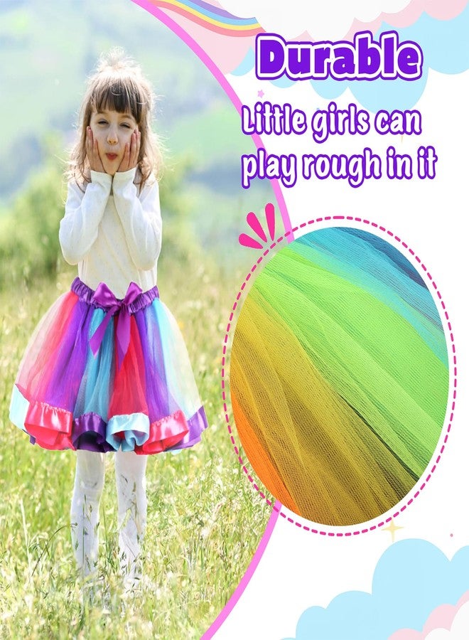 kilofly كيلوفلاي 3 فتيات باليه رقص قوس قزح توتو تنانير أميرة من التول - Image 5