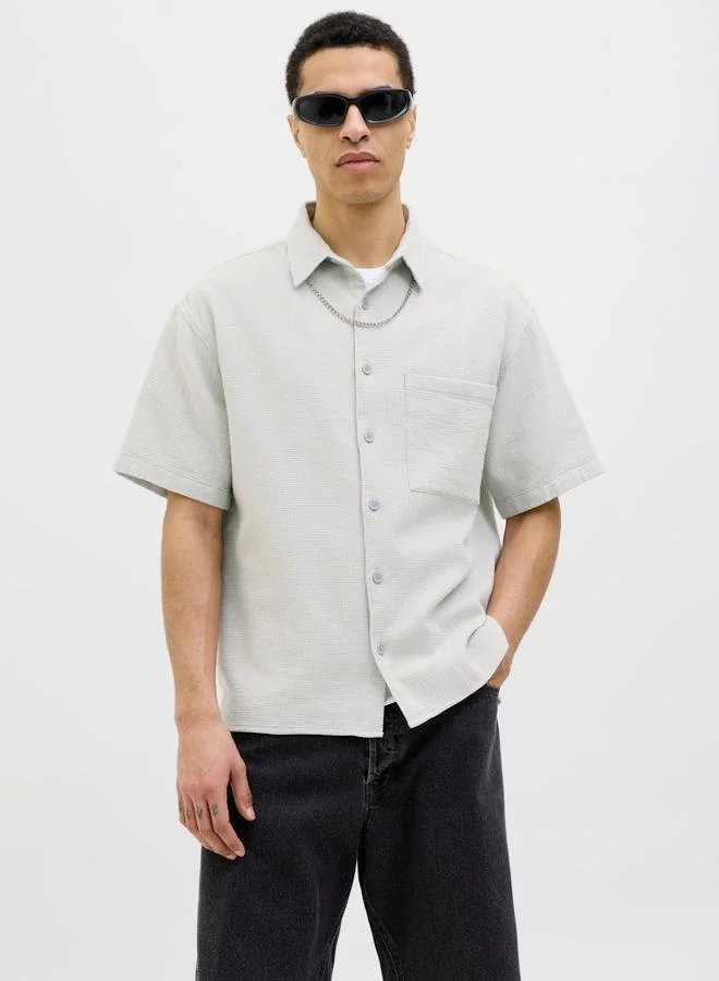 JACK & JONES JCODYNAMIC Waffle Knit Relaxed Fit Shirt