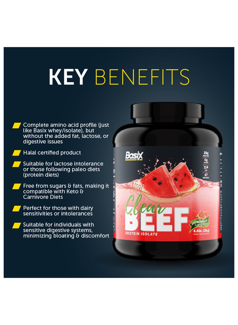 Basix Beef Protein Isolate Juicy Watermelon Flavour 4.4lb - Image 4