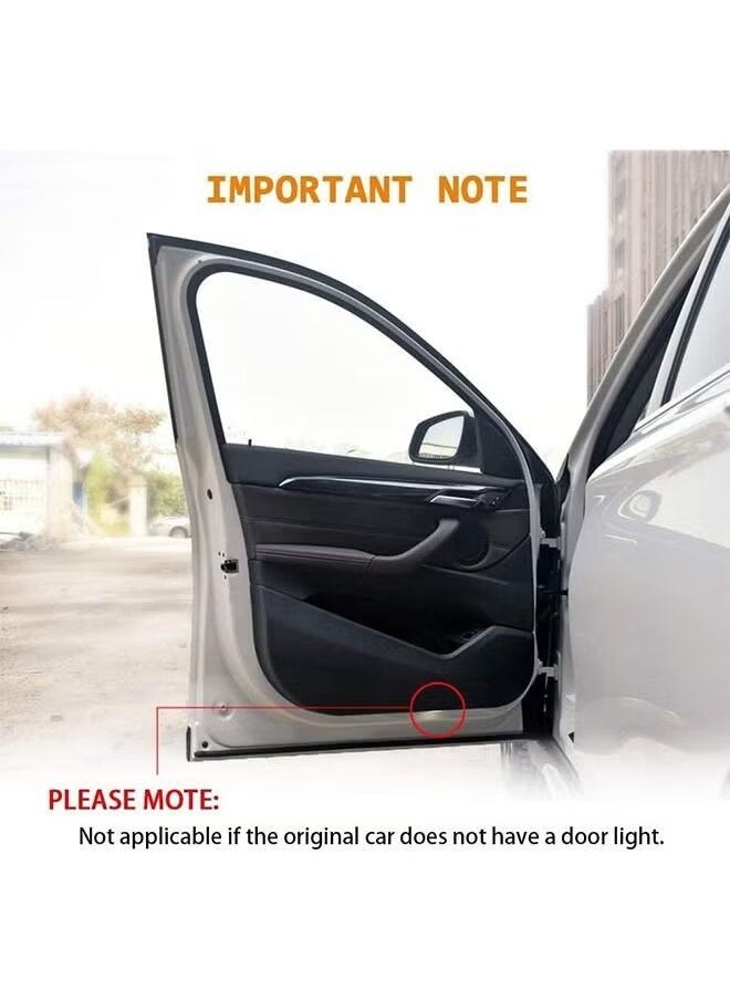 MVAQKLM  4 Pack LED Car Door Logo Light Projector, Welcome Laser Lights Car Door Courtesy Lights 3D Logo Door Lights White LED Projector Lamps for RXESGXLSLXISGSRCUX Series Lexus Door Light Replacement  - Image 3