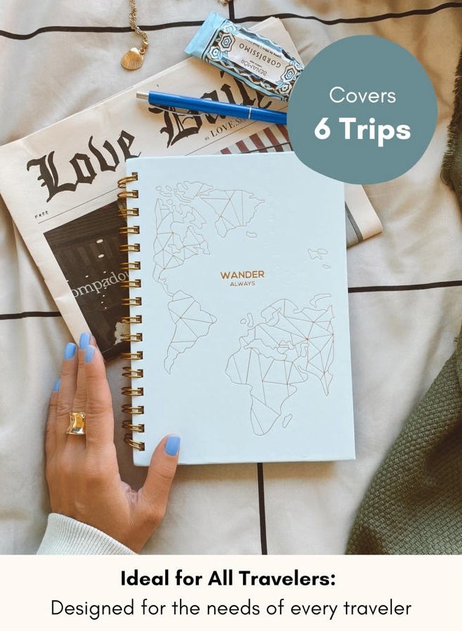 Lamare Travel Journal For Women - Cute Travel Notebook, Bucketlist, Roadtrip & Vacation Planner – Great and Fun Travel Planner Gift, Undated Travel Diary and Travel Planner Organizer for Women - Image 2