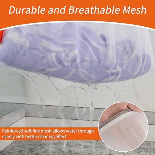 Polecasa 3Pcs 12 x 16 Inches Extra Durable Fine Mesh Laundry Bags with Sturdy Zipper for Delicates, Protect Clothes in Washing Machine, Laundry Room Essentials for College, Dorm (3 Medium) - Image 3