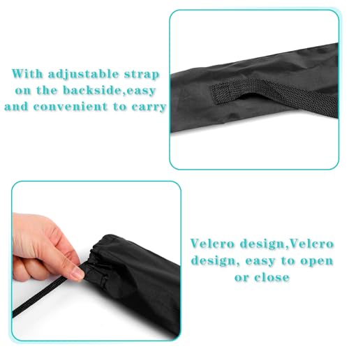 Styquenzer 2PCS Billiard Cue Stick Carrying Case, Snooker Storage Bag, 35 Inch Black Pool Cue Case - Image 3