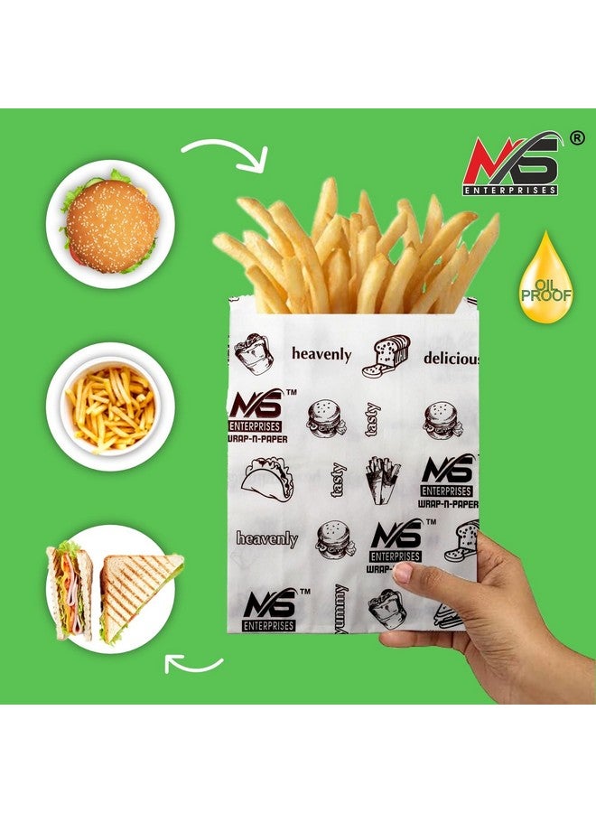MS Enterprises أكياس وجبات خفيفة متعددة الأغراض من MS Enterprises مع ملصقات إغلاق | عبوة من 60 كيس، 8x6 بوصة لكل منها - Image 5