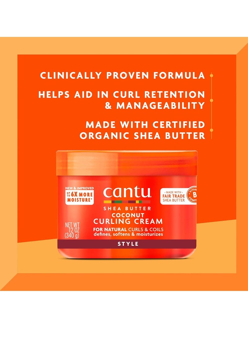 Cantu U/S/H/ Cantu Shea Butter Coconut Curling Cream - Image 3