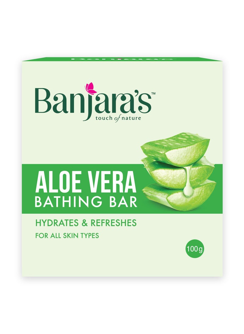 Banjara صابون بانجارا بالألوة فيرا - ينظف، يرطب وينعش - لجميع أنواع البشرة - 100 جرام - Image 2