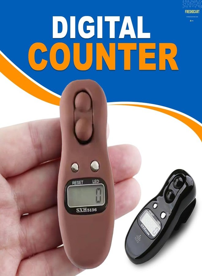 FreshDcart Naam Jap Counter - FDCA664 Digital Finger Counter with LCD Display - Manual Hand Counter for Activities, Meditation, Counter for Chanting Mantra (Random Color, Pack of 1) - Image 2