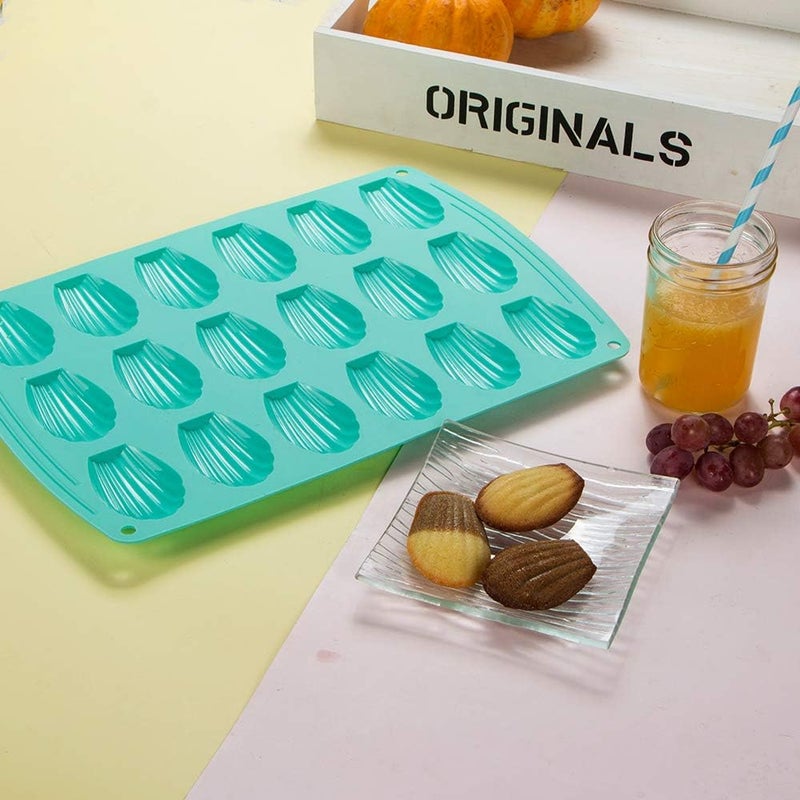 Webake Madeleine Pan 18 Cavity Silicone Madeleine Mold for Small Cake, Candy and Cookies - Image 4