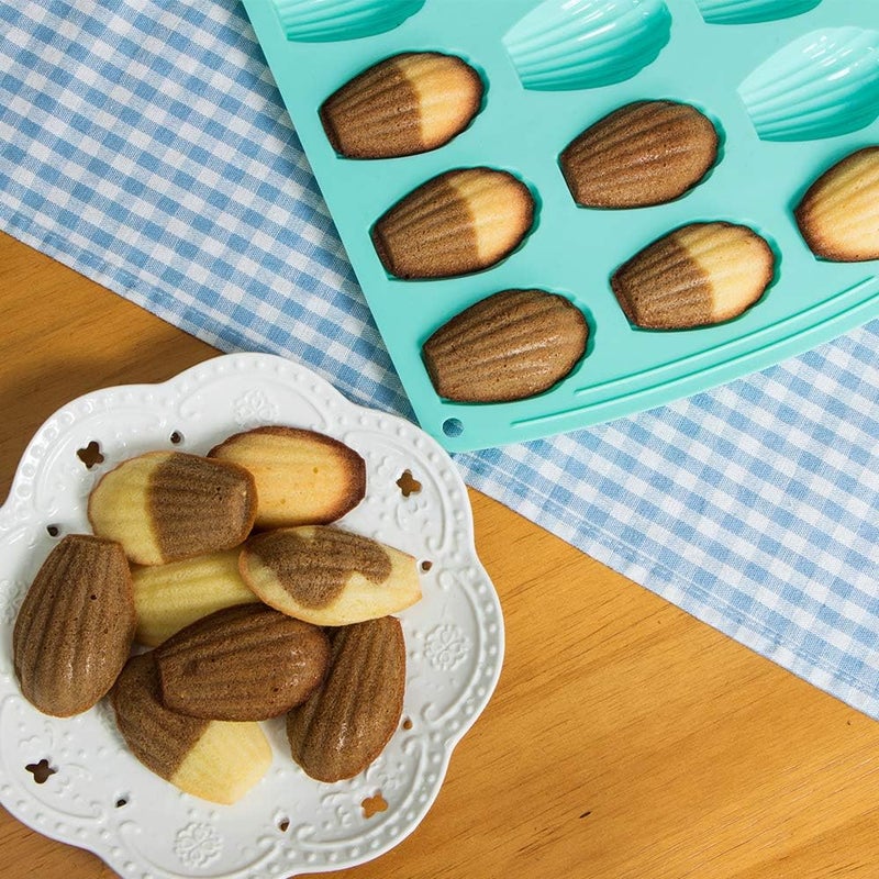 Webake Madeleine Pan 18 Cavity Silicone Madeleine Mold for Small Cake, Candy and Cookies - Image 5