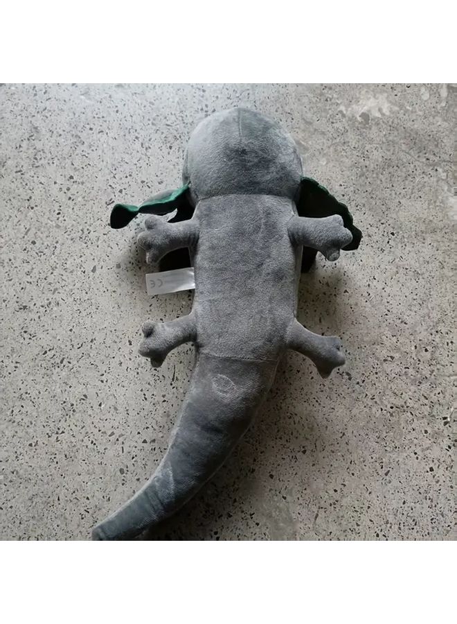 Gray Kawaii Salamander Plush Toy Cute Cartoon Doll For Boys Girls Birthday Gift - Image 1