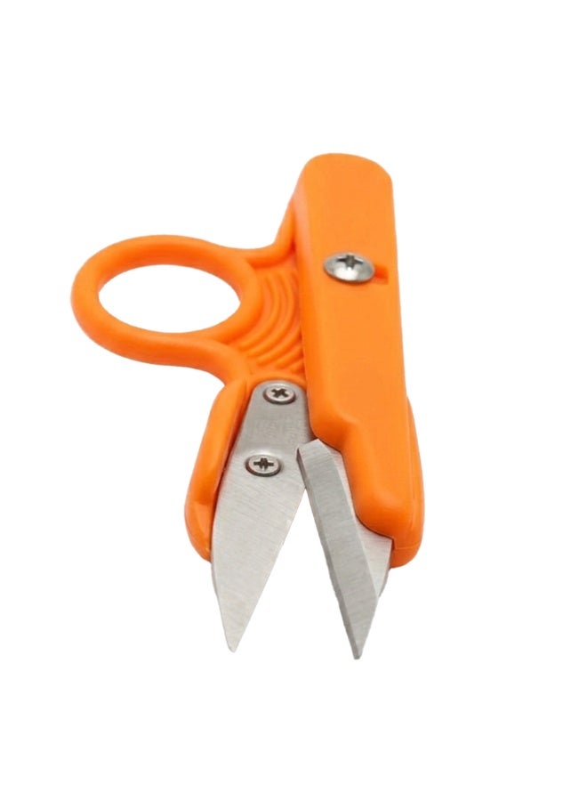 مقص خياطة احترافي لقص الخيوط بشفرات حادة من الفولاذ المقاوم للصدأ - أداة يدوية خفيفة الوزن بمقبض بلاستيكي لقص الخيوط بدقة، والخياطة، والتطريز، والخياطة اليدوية، والاستخدام المنزلي للأعمال اليدوية - Image 2