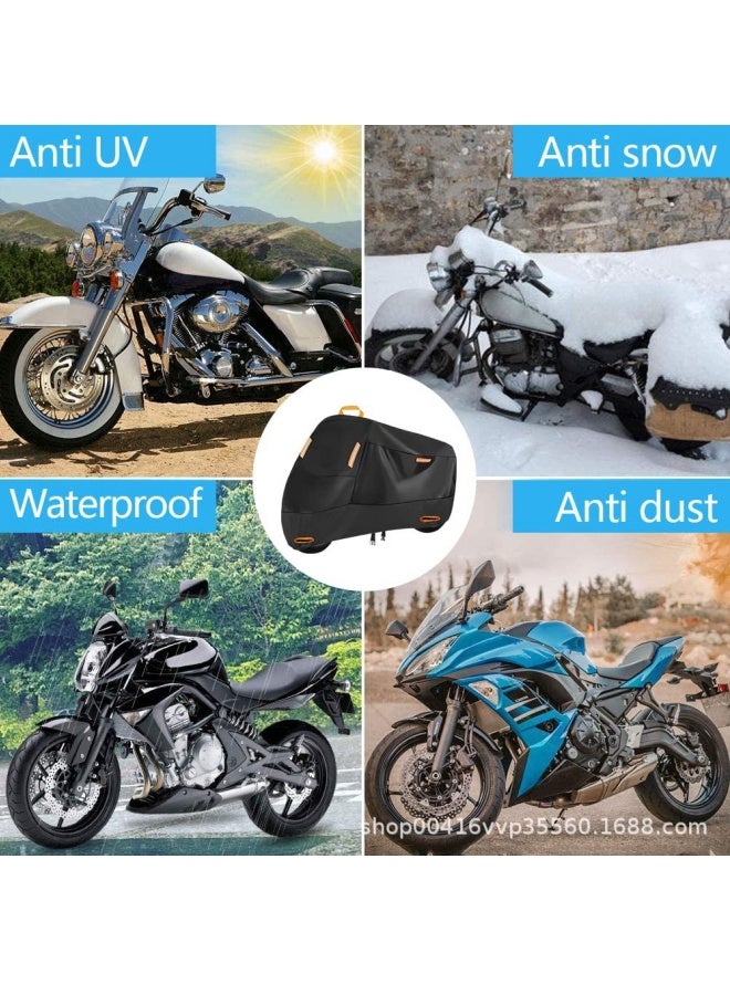 Generic Motorcycle Cover, Dustproof and Waterproof, Suitable for All Weather, 210D Oxford UV Protection, Durable Motorcycle Cover, Suitable for Most Motorcycles XXXXL  - Image 3