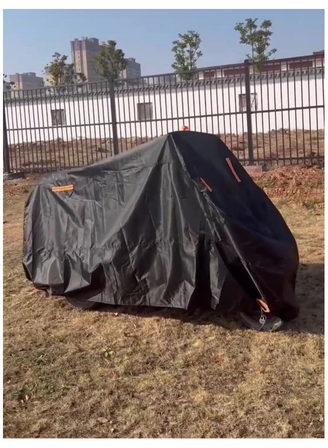 Generic Motorcycle Cover, Dustproof and Waterproof, Suitable for All Weather, 210D Oxford UV Protection, Durable Motorcycle Cover, Suitable for Most Motorcycles XXXXL  - Image 5