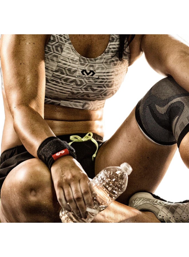 McDavid دعم المعصم للياقة البدنية لكرة السلة والريشة 513 قابل للتنفس ضغط للرجال والنساء، أسود، L/Xl - Image 3