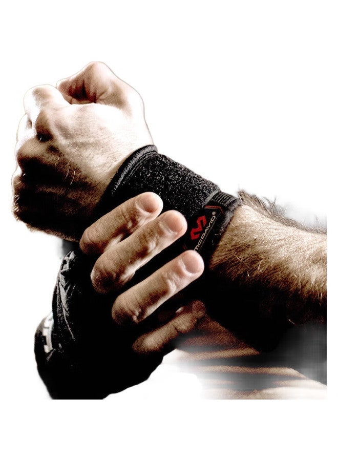 McDavid دعم المعصم للياقة البدنية لكرة السلة والريشة 513 قابل للتنفس ضغط للرجال والنساء، أسود، L/Xl - Image 1