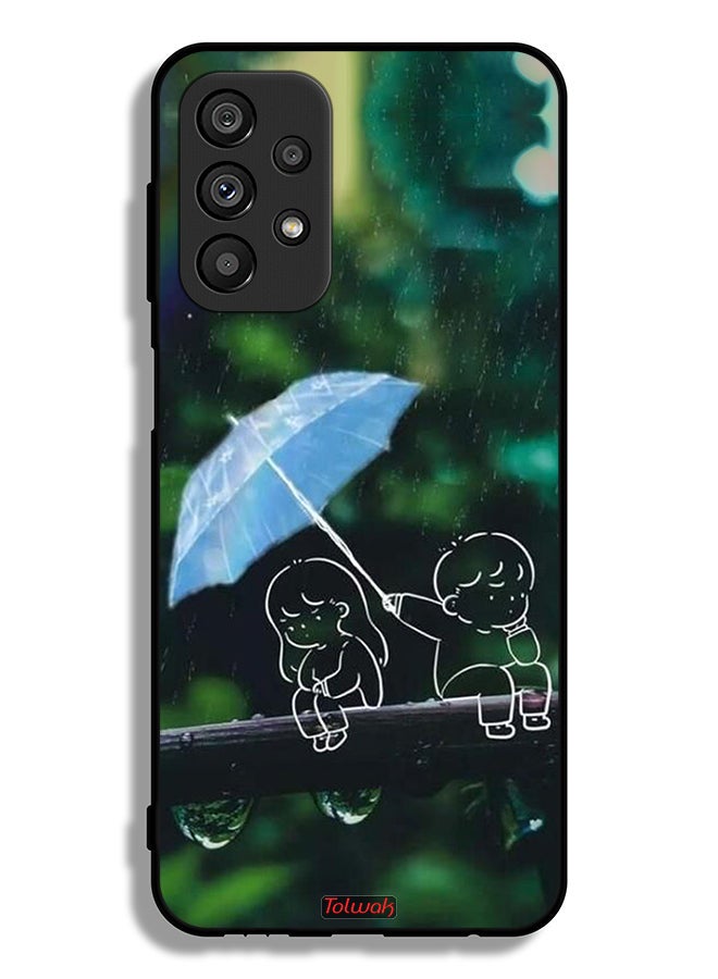 Tolwak Samsung Galaxy A23 5G Protective Case Cover Couple Abstract Art - Image 1