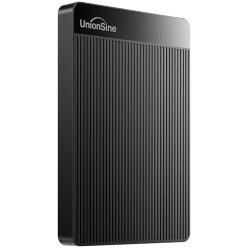 محرك أقراص صلبة خارجي محمول فائق النحافة USB 3.0 HDD تخزين أسود، نقل بيانات عالي السرعة، تصميم مقاوم للصدمات، متوافق مع أجهزة الكمبيوتر الشخصية، سطح المكتب، الكمبيوتر المحمول، Xbox One، PS4 - Image 1