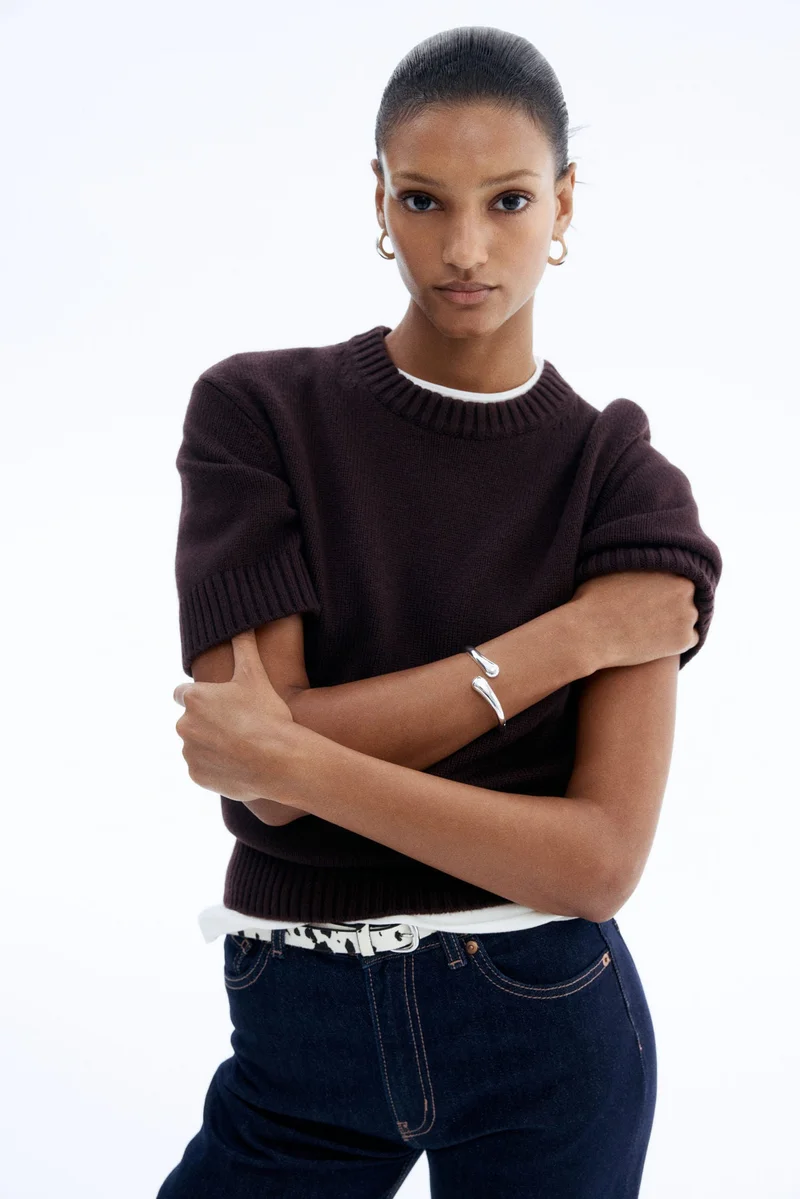 H&M Knitted wool T-shirt