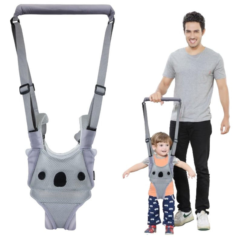 AVIZCVE Baby Walking Harness, Handheld Kids Walker Helper, New Upgrade Breathable and Adjustable Toddler Infant Walker Harness Assistant Belt with Instructions for 7-24 Month (Breathable Koala Gray) - Image 1