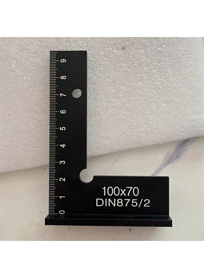 100x70 Aluminum Alloy Angle Square Ruler With Scale Precision Measuring Tool - Image 1