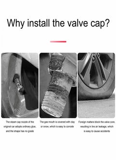 Y&D 24PCS Car Valve Cap Tire Stem Caps Noctilucous Illuminated Air Cover Auto Wheel Cap, Accessories, Universal for Truck Motorcycles Bike Tires (Red)  - Image 4