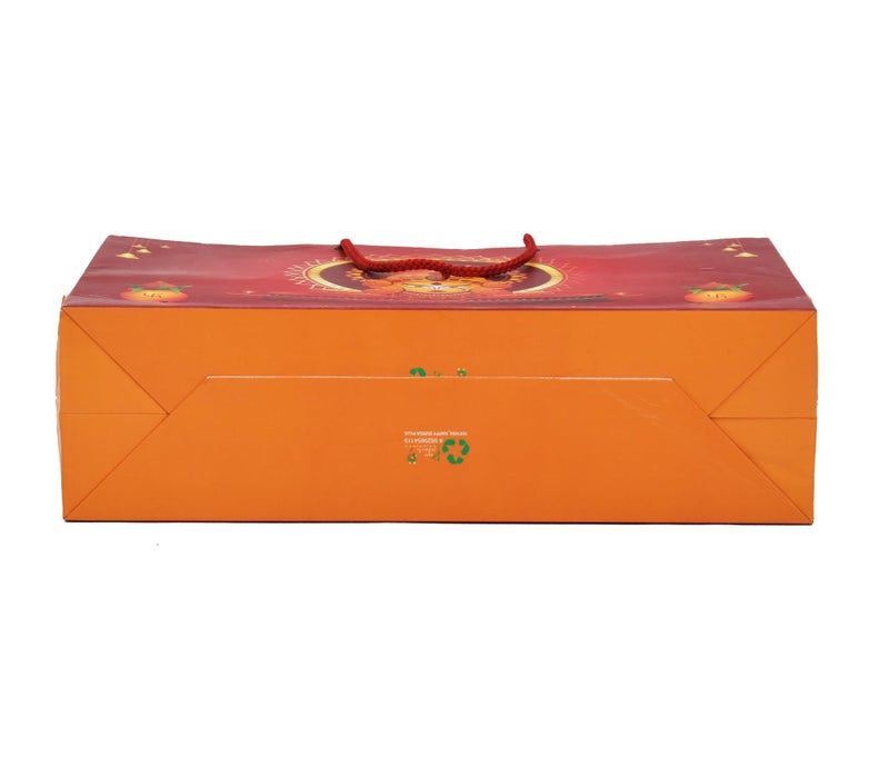 PPJ ® -HAPPY DURGA PUJA / NAVRATRI / DURGA ASHTMI / DURGOTSAVA/ DURGA MAHOTSAV (10 Pcs.) PAPER CARRY BAG, 10 Inch X 14 Inch X 4 Inch for HOLI FUNCTION/ /RETURN GIFTS/ DIWALI /GANESH CHATURTHI / GANPATI GIFT BAGS/GIFT COVERS(Pack of 10) - Image 4
