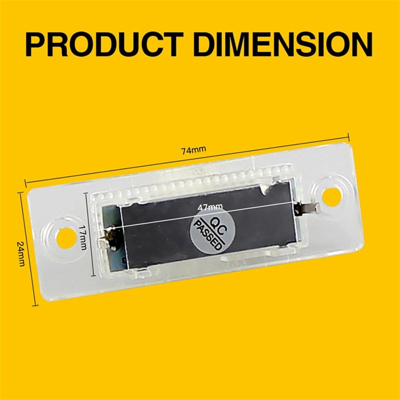 Vuzmode 2PCS 12V LED Car License Plate Light - Image 2