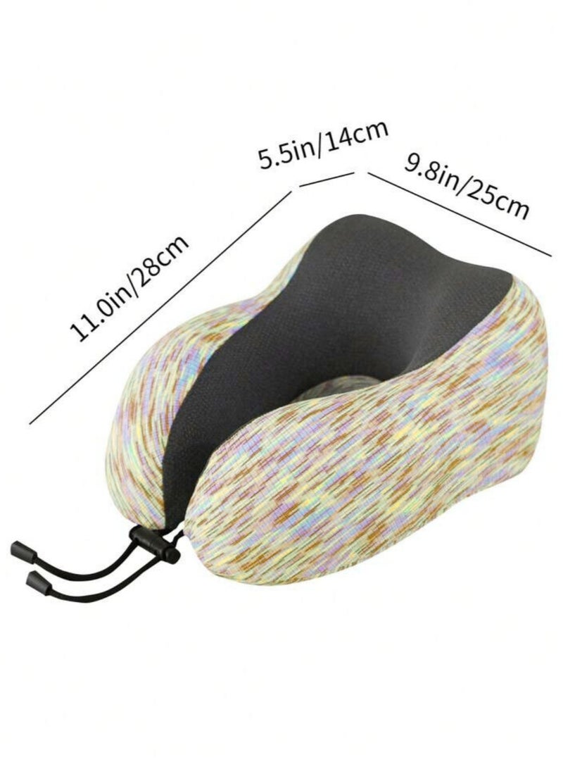 Travel Pillow Memory Foam Neck Pillow U Shape Head Pillow With Comfortable Breathable Washable Cover Pillow for Car Airplane Bus Train Travel Home Use