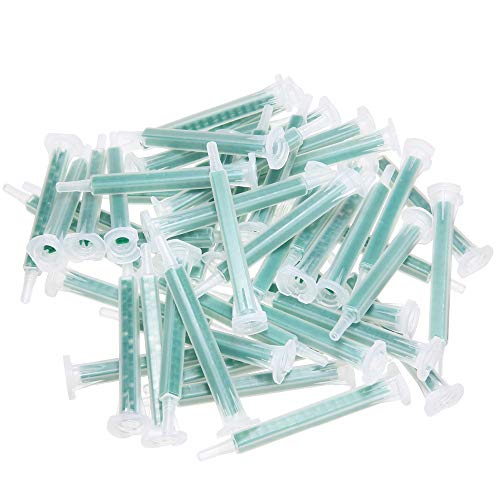 Weilan 21 Pcs 3.3 Inch Epoxy Mixing Nozzle Tip for Adhesive Gun Applicator Static Mixer Plastic Resin Mixing Tip - Image 1